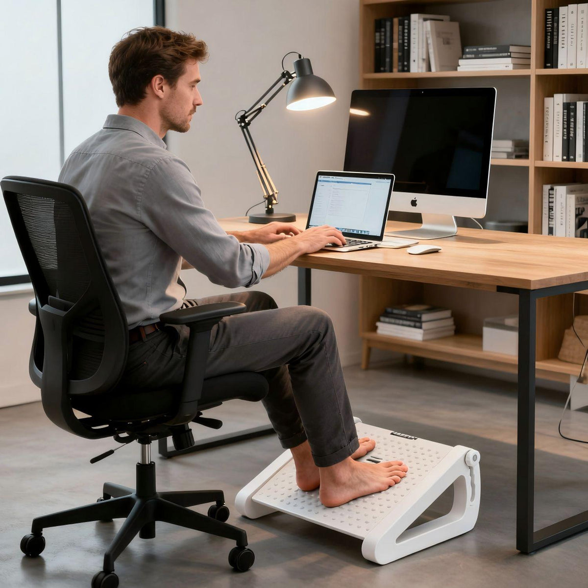 Why a Foot Rest Can Make Your Desk Setup More Comfortable
