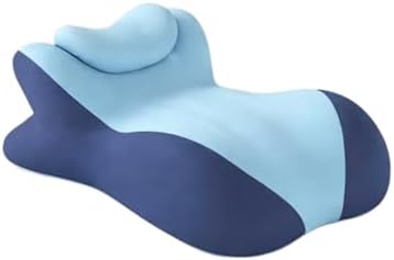 Wedge Pillow for Intimacy & Couples – Ergonomic Memory Foam for Bed, Support for Back Pain, Prone Sleeping & Reading – Breathable, Washable Cover, Blue by Unknown