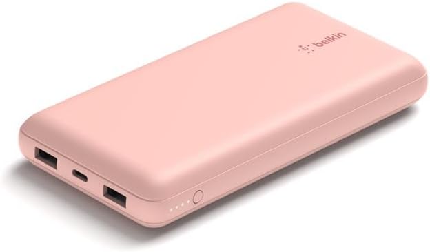 Belkin 20000mAh 15W 3 Port Power Bank, USB A to USB C Cable Included | Fast Charging, iPhone 17, Samsung Galaxy, Pixel, Airpods, iPad, Nintendo Switch 2, Battery Pack, USB C Port, USB A Port - Image 4