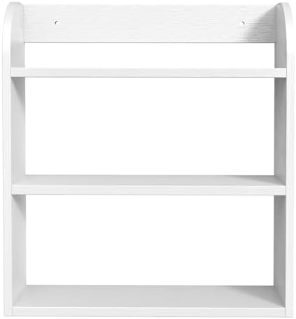 ROMGUAR CRAFT 3 Tier Bamboo Spice Rack, Countertop or Wall Mounting, White - Image 7