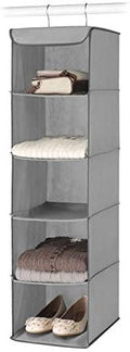 Whitmor 5 Section Closet Organizer - Hanging Shelves with Sturdy Metal Frame by Whitmor
