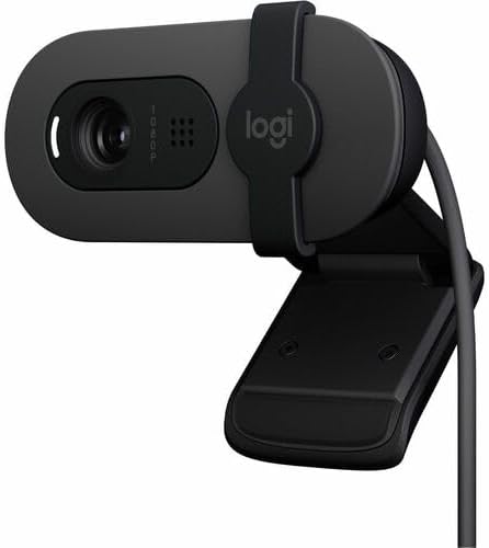 Logitech 960001580 Brio 100 1080p Full HD Webcam (Graphite) (Renewed) | Full HD by Amazon+Renewed