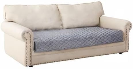 Velvet Sectional Couch Covers for Dogs,Light Gray,1PC,36''x70'' - Image 8