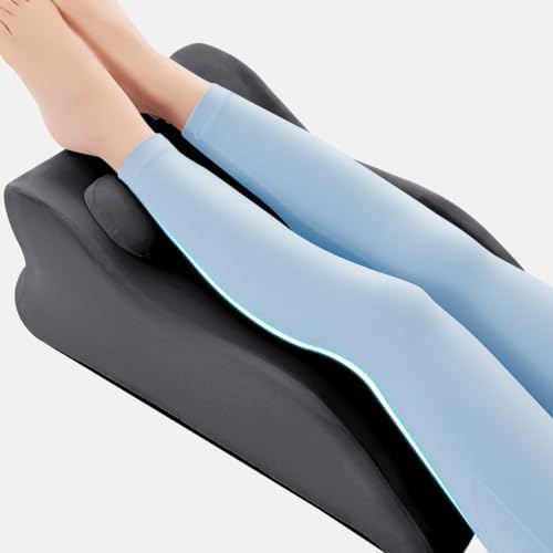 Memory Foam Ergonomic Wedge Intimacy Pillow - 27° Lift Support Cushion for Sleeping, Reading & Prone Positions Multi-Functional Rest Pillow for Neck, Waist & Back Pain Relief Washable Cover- Grey - Image 4