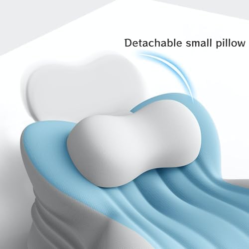 Wedge Pillow kit for preventing snoring and Intimate Contact Provides Multi-Angle Support for Back, Legs and Knees. Used for Couples to Increase Their Feelings and Read Books (Light Gray) - Image 7