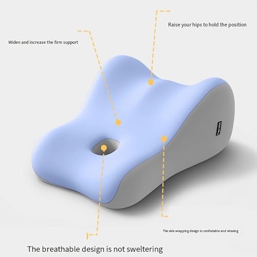 Adult Pillows for Intimacy Couples Support Pillow Ergonomic Memory Foam Cushion for Sitting and Lying Comfort Bed Home Use (Beige) - Image 5