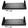 NavePoint 2U Cantilever Server Shelf Rack Mount 19 Inch 2 piece Set Center Weighted Vented - Image 2
