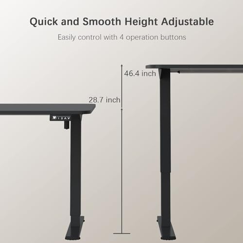 Furmax 48 Inches Electric Height Adjustable Standing Desk Home Office Desk - Image 3