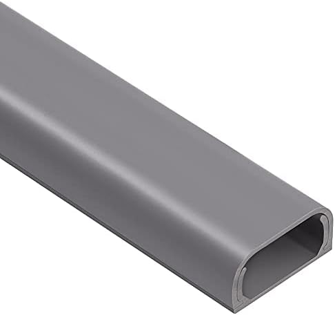 Cable Hider Raceway Kit, Wire Hiders for TV on Wall, Grey | Paintable Cord Cover Channel, Cord Hider for Wall Mounted TV in Home Office, W0.95in X H0.47in by ZhiYo