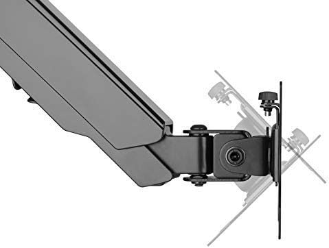 TechOrbits Triple/Double/Single Monitor Mount Stand - Computer Screen Desk Gas Spring Arm (Dual Monitor - Black) - Image 7