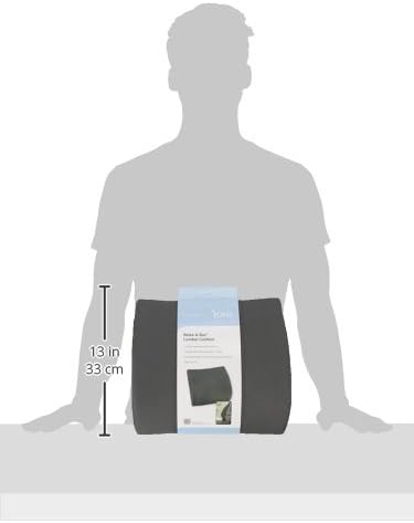 DMI Lumbar Support Pillow for Chair to Assist with Back Support with Removable Washable Cover and Firm Insert to Ease Lower Back Pain While Improving Posture, 14 x 13 x 5, Contoured Foam, Elite, Gray - Image 12