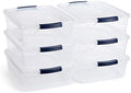 Rubbermaid Cleverstore 17 Quart Clear Latching Waterproof Stackable Airtight Storage Containers with Durable Latching Lids (6 Pack) by Unknown