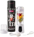 BLENDi Pro+ Portable Blender (17.5oz, White) – Powerful Ice Crushing 120W Motor, USB-C Rechargeable, Cordless Personal Blender Smoothies & Shakes – BPA-Free, Travel-Friendly by BLENDi