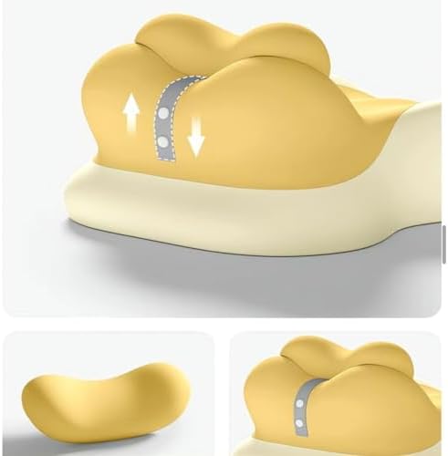Adjustable Wedge Pillow Suitable for Intimate Couples, Memory Foam Tilting pad, Leg Elevation After Operation, Relieving Back Pain, Reading and Rest-Multi-Angle Support of Bed.（Yellow） - Image 5