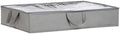 Amazon Basics Under Bed Storage Bags for Clothes, Blankets and Linens, Foldable Fabric Containers with Clear Window and Handles, 30.2" x 20" x 5.7", Gray, 2-Pack by AmazonBasics
