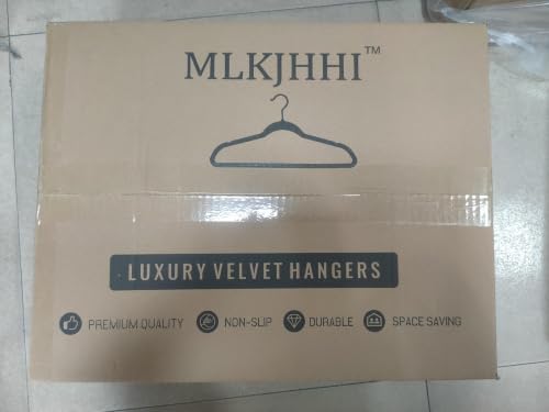Black Velvet Hangers 60 Pack, Slim Space Saving Suit Hangers for Closet Organizer, Rotating Silver Hook, Non Slip Clothes Felt Hanger Heavy Duty for Coat,Shirt, Pants, Camisole, Dress - Image 3