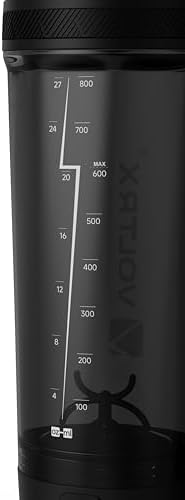 VOLTRX Shaker Bottle, Gallium USB C Rechargeable Electric Protein Shake Mixer, Shaker Cups for Protein Shakes and Meal Replacement Shakes, BPA Free, Made with Tritan, red, 27oz - Image 5