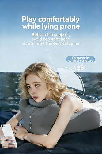 Adjustable Intimacy & Pregnancy Support Pillow - Ergonomic Foam Wedge Cushion for Back Pain, Sitting, Lying, Multi-Position with Removable Washable Cover (Beige) - Image 2