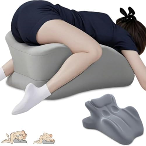 Couple Intimacy Pillow, 27° Lift Wedge Memory Foam Position Support Pillow for Couples, Removable Washable Cover,Gray by iuscacey