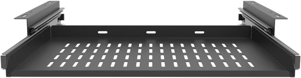 Sliding Under Desk Laptop Mount Shelf with Air Vents, 16" W - Image 6