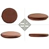 Sigmat Memory Foam Seat Cushion Anti-Slip Soft Round Stool Cushion Chair Pad 20 Inch Coffee - Image 5