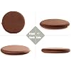 Sigmat Memory Foam Seat Cushion Anti-Slip Round Chair Pad 15 in Black - Image 6