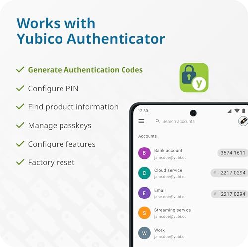 Yubico - YubiKey 5C NFC - Multi-Factor authentication (MFA) Security Key and passkey, Connect via USB-C or NFC, FIDO Certified - Protect Your Online Accounts (Pack of 2) - Image 8