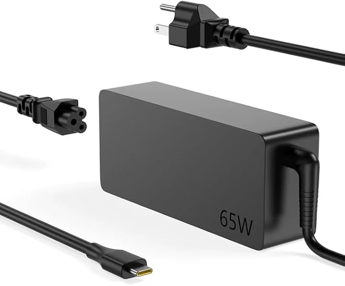 65W USB Type C Charger Compatible with LenovoThinkPad/Chromebook/Yoga, Compatible with Lenovo ThinkPad T14 T16 E15 E14 T480 T490 Yoga 7i C930 C940 Chromebook S330 Laptop Power Cord by Unknown