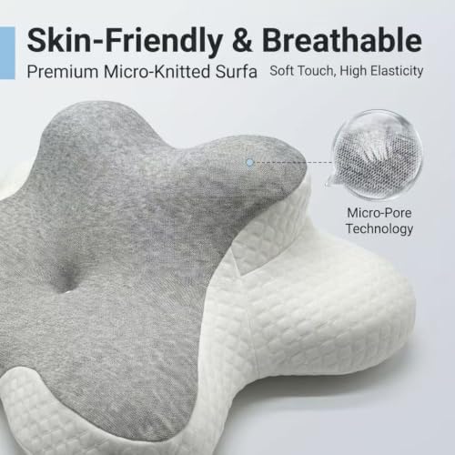 Luxurious Memory Cotton Lovers Pillow with ergonomics is an Ideal Choice for Reading, Waist Protection, deep Support for Intimate Posture and Prevention of gastroesophageal Reflux.，Blue - Image 4