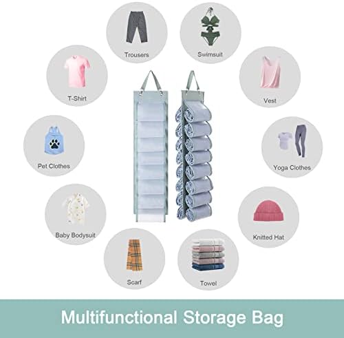 DHSFKBE Legging Organizer with 16 Roll Compartments for Yoga Pants, Tank Top, Towel, Underwear, Shirt (Grey) - Image 4