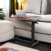Overbed Table with Wheels & USB,Pneumatic Height Adjustable Bedside Table - Image 5