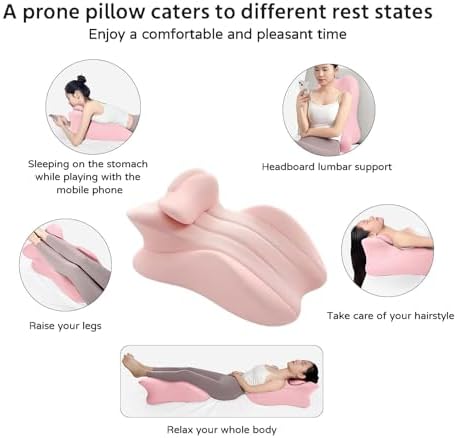 Sweet Spot Pillow Couples Pillow Multi Functional Sit Up in Bed Pillow Ergonomically Designed Low Resilience Foam Anti-Slip Design (22.83 * 14.56 * 8.66 in,Black) - Image 5