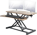 VIVO Reclaimed Wood 32 inch Desk Converter, DESK-V000KP by VIVO