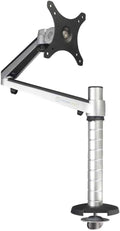 OmniView Single Monitor Stand - Height Adjustable Arm for 13” to 27" Flat or Curved Screens - 360° Rotation & VESA Compatible - Sturdy Desk Mount Holds up to 15 lbs | Black by VERSADESK