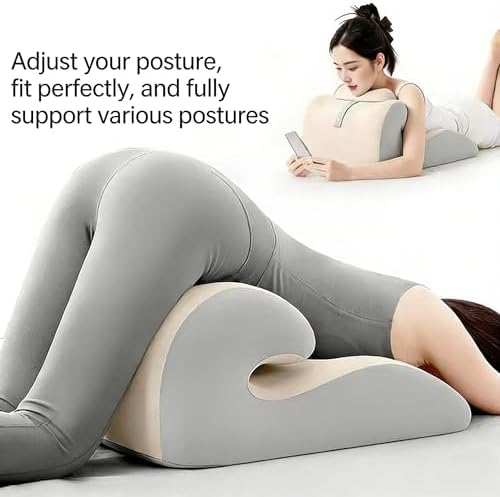 27° Wedge Pillow – Intimacy Pillow & Butt Cushion, Pregnancy Support Pillow, Reading Pillow, Positioning Furniture, Available in Two Styles (Blue, Without Small Pillows) - Image 2