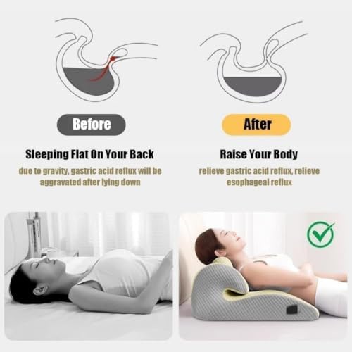 Multifunctional Couple Pillow,Bed Wedge Pillow Prone Stomach Pillow Back Support,Enhances Intimacy,Portable Memory Foam,Pink - Image 7