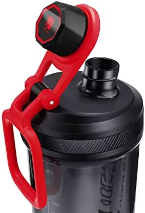 VOLTRX Shaker Bottle, Gallium USB C Rechargeable Electric Protein Shake Mixer, Shaker Cups for Protein Shakes and Meal Replacement Shakes, BPA Free, Made with Tritan, red, 27oz - Image 4