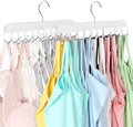 Resovo Bra Hanger for Closet, Tank Top Hanger 20 Hooks Capacity Foldable Wood Space Saving Hangers Closet Organizers and Storage for Dorm & Apartment for Tank Top, Bra, Scarf by RESOVO