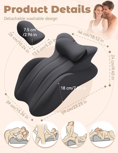 27 Degree Intimacy Pillow= Just The Right Lift, Ergonomic Memory Foam Intimacy Comfort Pillow Hip & Back Support, All Perfect Position Easily Postures Wedge Pillow (Green) - Image 7