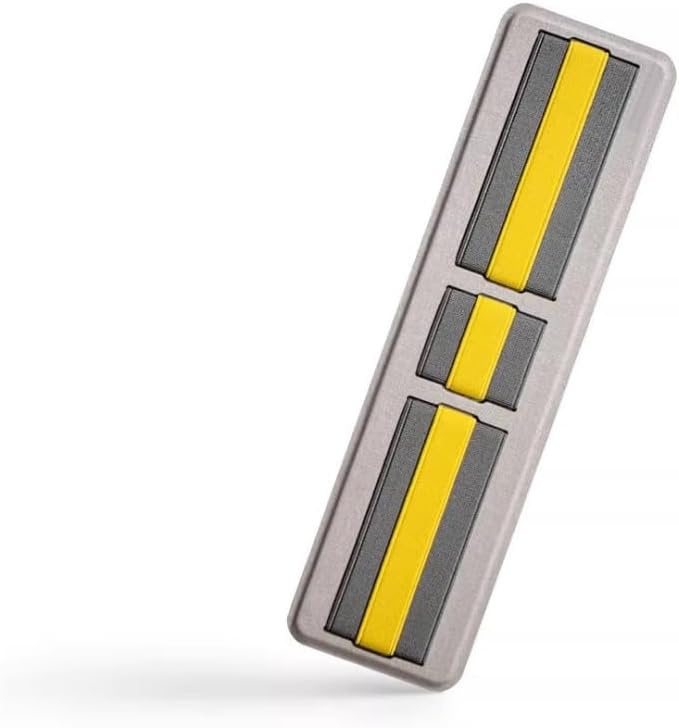 3-Pocket Adhesive Hard Drive Holder for Laptop, Mouse Holder for Laptop, SSD, USB Drive, Mouse, Cables (Yellow) by Unknown