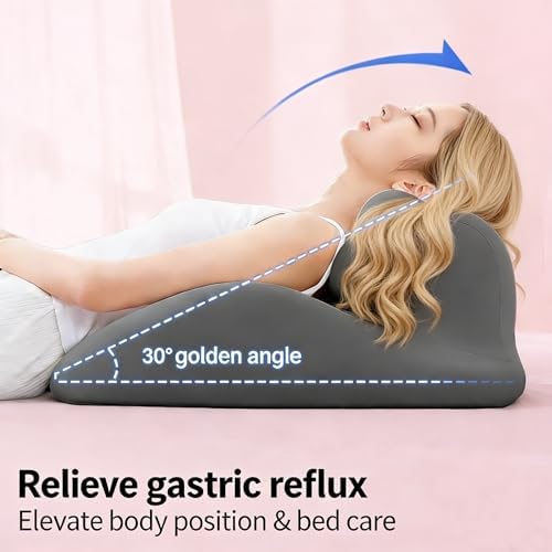 Intimate Pillow for Couples, Enhanced Support Memory Foam Triangle Wedge Pillow, Adjustable Ergonomic Positioning Cushion, Extra Large Adult Game & Bed Support Pillow (Beige) - Image 2