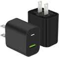 2 Pack USB C Charger Block, Dual Port Type C Wall Charger Fast Charging | 20W Power Adapter Cube for iPhone 14/14 Pro/14 Pro Max/14 Plus/13/12/11, XS/XR/X, iPad, Samsung, More by DENGWENQIANG