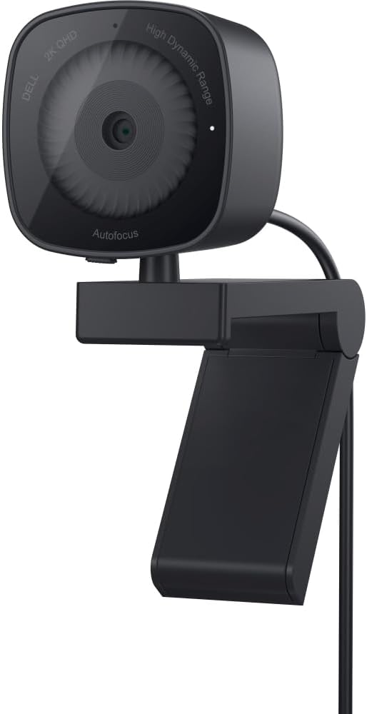 Dell 2K QHD Webcam WB3023, Sony Sensor, Noise Reduction Mic | Teams Certified, 78° Field of View, 2X Digital Zoom, HDR, Face Detection, Tilt and Swivel, USB-A by Dell