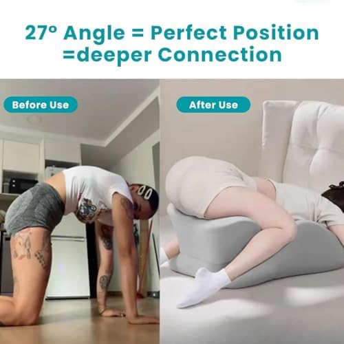 Memory Foam Wedge Pillow for Adults, Multi-Position Support Bed Pillow with Removable Cover for Sleeping Sitting Up Prone Reading Back,Black - Image 4