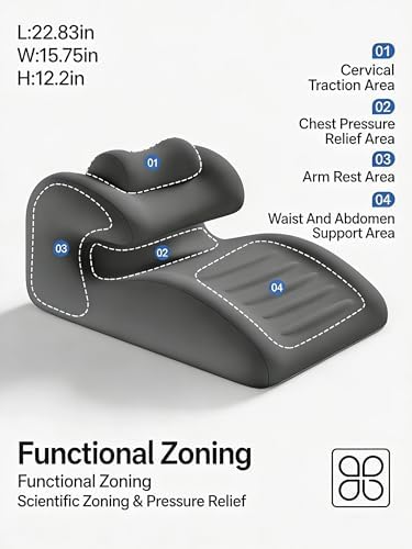 27° Wedge Pillow – Intimacy Pillow & Butt Cushion, Pregnancy Support Pillow, Reading Pillow, Positioning Furniture, Available in Two Styles (Light Gray, with Small Pillows) - Image 5
