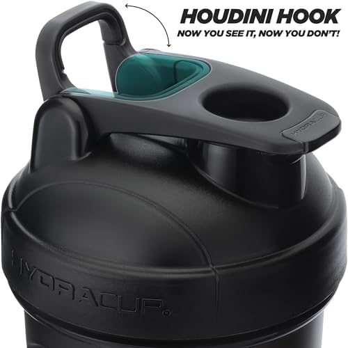 Hydra Cup 6 Pack 28oz Protein Shaker Bottles with Patented Carry Handle - Image 3