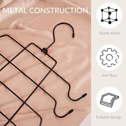 ZEDODIER 2 Pack Tank Top Hanger, Bra Organizer for Closet, Space Saving | 32 Hooks Total, Sturdy Metal, 360° Rotating, Foldable Design, Hanging Closet Organizers and Storage for Apartments and Dorms - Image 6