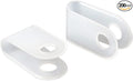 200Pcs White Nylon U-Type Cable Clamps, 1/8 Inch Wire Organizer | Nylon durable material, U-Type cable fixing clips, Ideal for household wire management, Office Cable Management by Teansic
