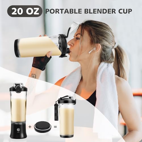 Portable Blender with Insulated Sleeve, Personal Juicer for Shake Smoothies - Image 6