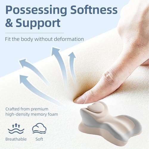Memory cotton wedge pillow for adults, hip pad for couples, multifunctional support bed pillow with detachable pillowcase, suitable for sleeping, sitting, prone and reading（A loving gift） (Grey) - Image 6